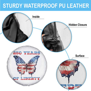 Patriotic Butterfly Spare Tire Cover 250 Years Of Liberty TS12 Print Your Wear