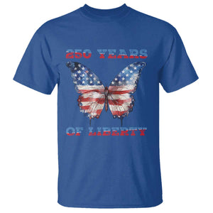 Patriotic Butterfly T Shirt 250 Years Of Liberty TS12 Royal Blue Print Your Wear