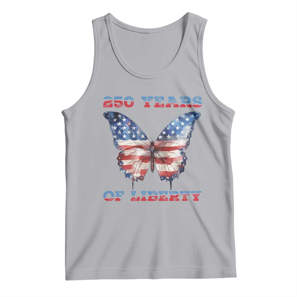 Patriotic Butterfly Tank Top 250 Years Of Liberty TS12 Athletic Heather Print Your Wear