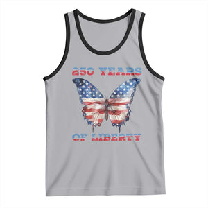 Patriotic Butterfly Tank Top 250 Years Of Liberty TS12 Athletic Heather Black Print Your Wear