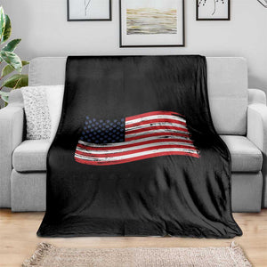 Vintage Patriotic American Flag Dog And Cat Paw Throw Blanket Gift For Pet Lover TS12 Print Your Wear