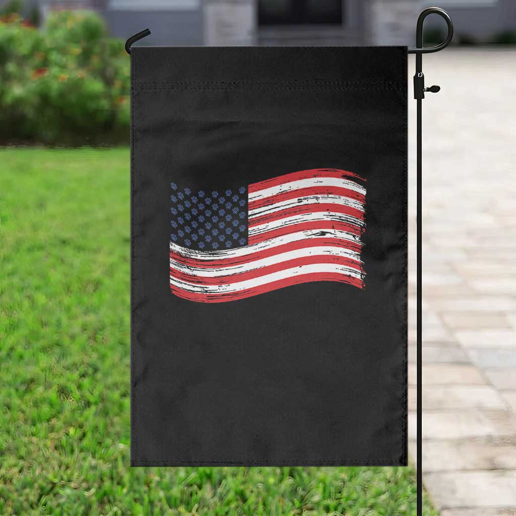 Vintage Patriotic American Flag Dog And Cat Paw Garden Flag Gift For Pet Lover TS12 Print Your Wear