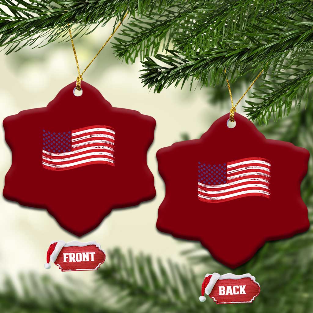 Vintage Patriotic American Flag Dog And Cat Paw Ceramic Ornament Gift For Pet Lover TS12 Print Your Wear