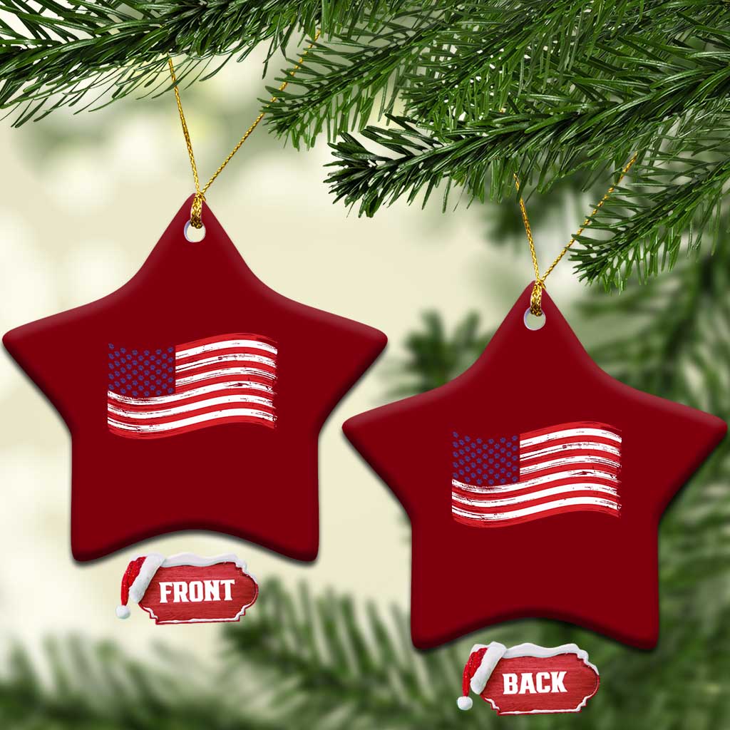Vintage Patriotic American Flag Dog And Cat Paw Ceramic Ornament Gift For Pet Lover TS12 Print Your Wear