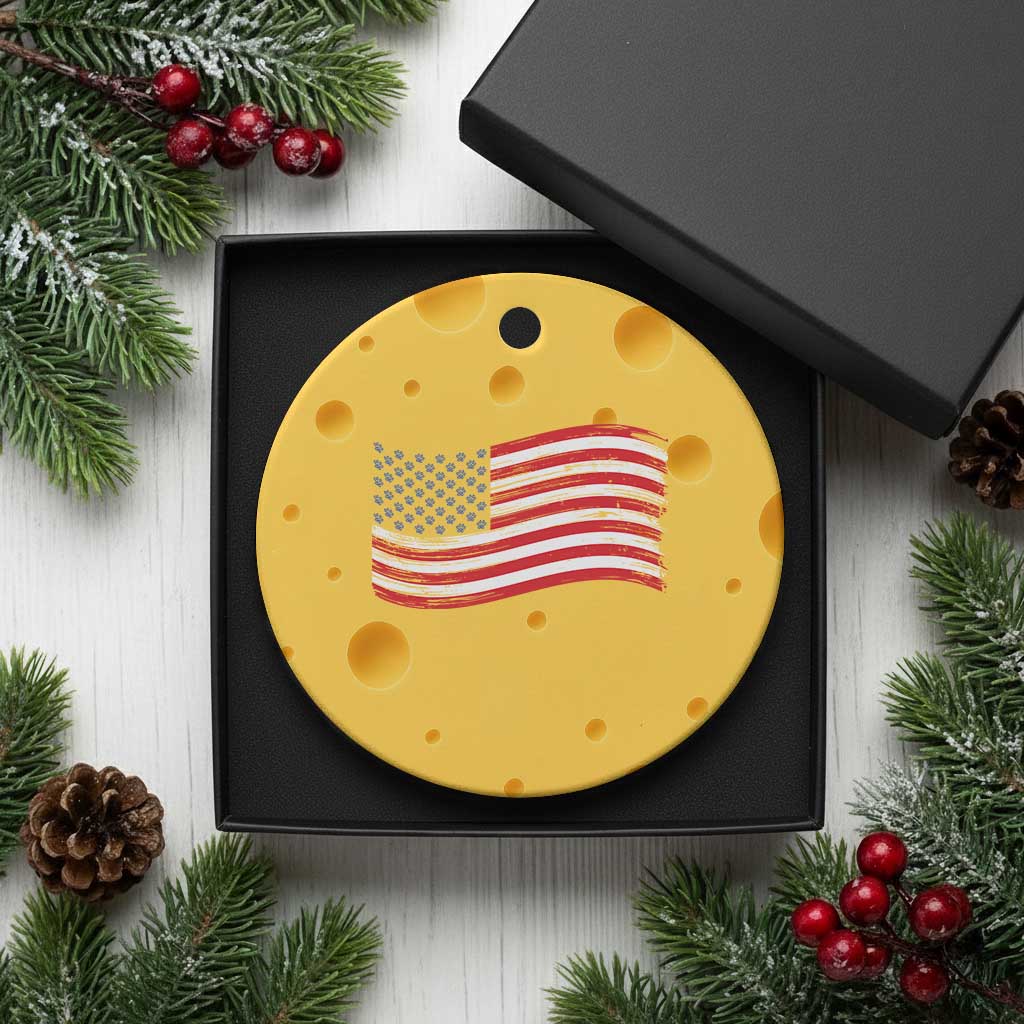 Vintage Patriotic American Flag Dog And Cat Paw Ceramic Ornament Gift For Pet Lover TS12 1pc Yellow Cheese Print Your Wear