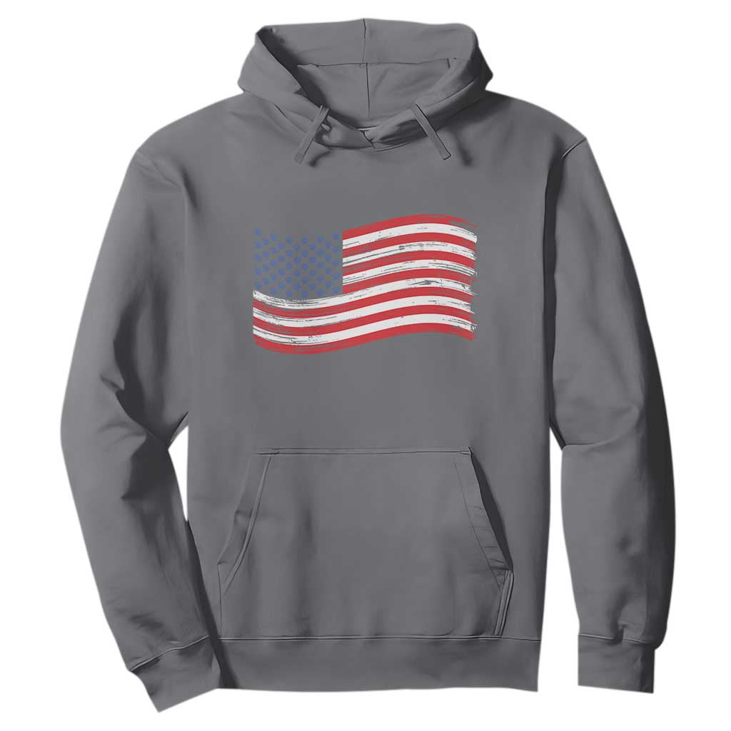 Vintage Patriotic American Flag Dog And Cat Paw Hoodie Gift For Pet Lover TS12 Charcoal Print Your Wear