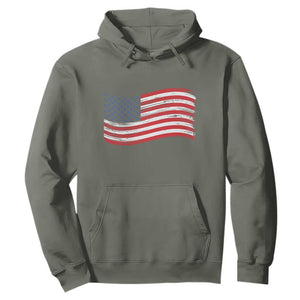 Vintage Patriotic American Flag Dog And Cat Paw Hoodie Gift For Pet Lover TS12 Military Green Print Your Wear