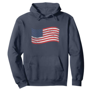 Vintage Patriotic American Flag Dog And Cat Paw Hoodie Gift For Pet Lover TS12 Navy Print Your Wear
