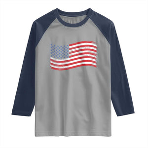 Vintage Patriotic American Flag Dog And Cat Paw Raglan Shirt Gift For Pet Lover TS12 Sport Gray Navy Print Your Wear