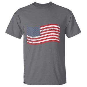 Vintage Patriotic American Flag Dog And Cat Paw T Shirt Gift For Pet Lover TS12 Charcoal Print Your Wear