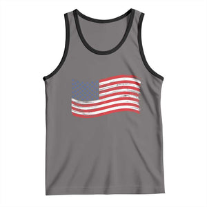 Vintage Patriotic American Flag Dog And Cat Paw Tank Top Gift For Pet Lover TS12 Deep Heather Black Print Your Wear