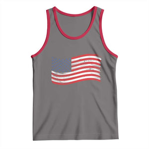 Vintage Patriotic American Flag Dog And Cat Paw Tank Top Gift For Pet Lover TS12 Deep Heather Red Print Your Wear