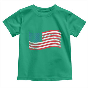 Vintage Patriotic American Flag Dog And Cat Paw Toddler T Shirt Gift For Pet Lover TS12 Irish Green Print Your Wear