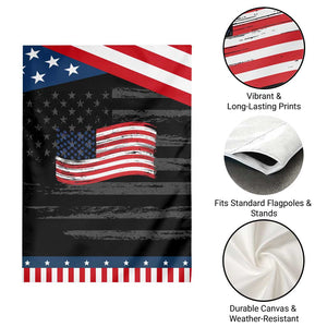 Vintage Patriotic American Flag Dog And Cat Paw Garden Flag Gift For Pet Lover TS12 Print Your Wear
