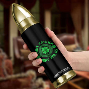Saint Patrick Pray For Us Bullet Tumbler St Patricks Day Celtic Cross TS12 Print Your Wear
