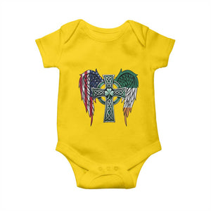 Patriotic Irish American Cross Baby Onesie St Patricks Day Religious Gift TS12 Daisy Print Your Wear