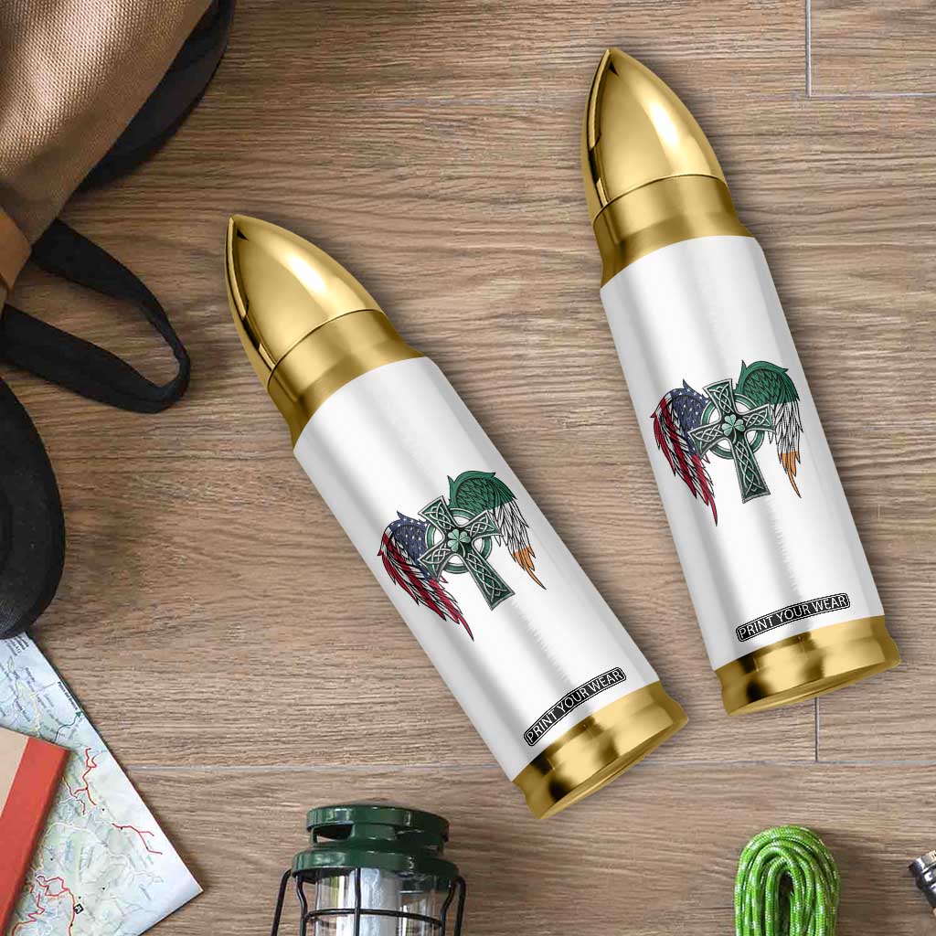 Patriotic Irish American Cross Bullet Tumbler St Patricks Day Religious Gift TS12 Print Your Wear