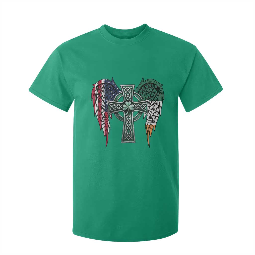 Patriotic Irish American Cross T Shirt For Kid St Patricks Day Religious Gift TS12 Irish Green Print Your Wear