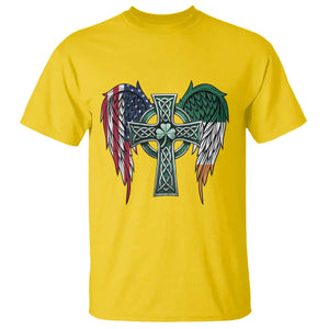 Patriotic Irish American Cross T Shirt St Patricks Day Religious Gift TS12 Daisy Print Your Wear