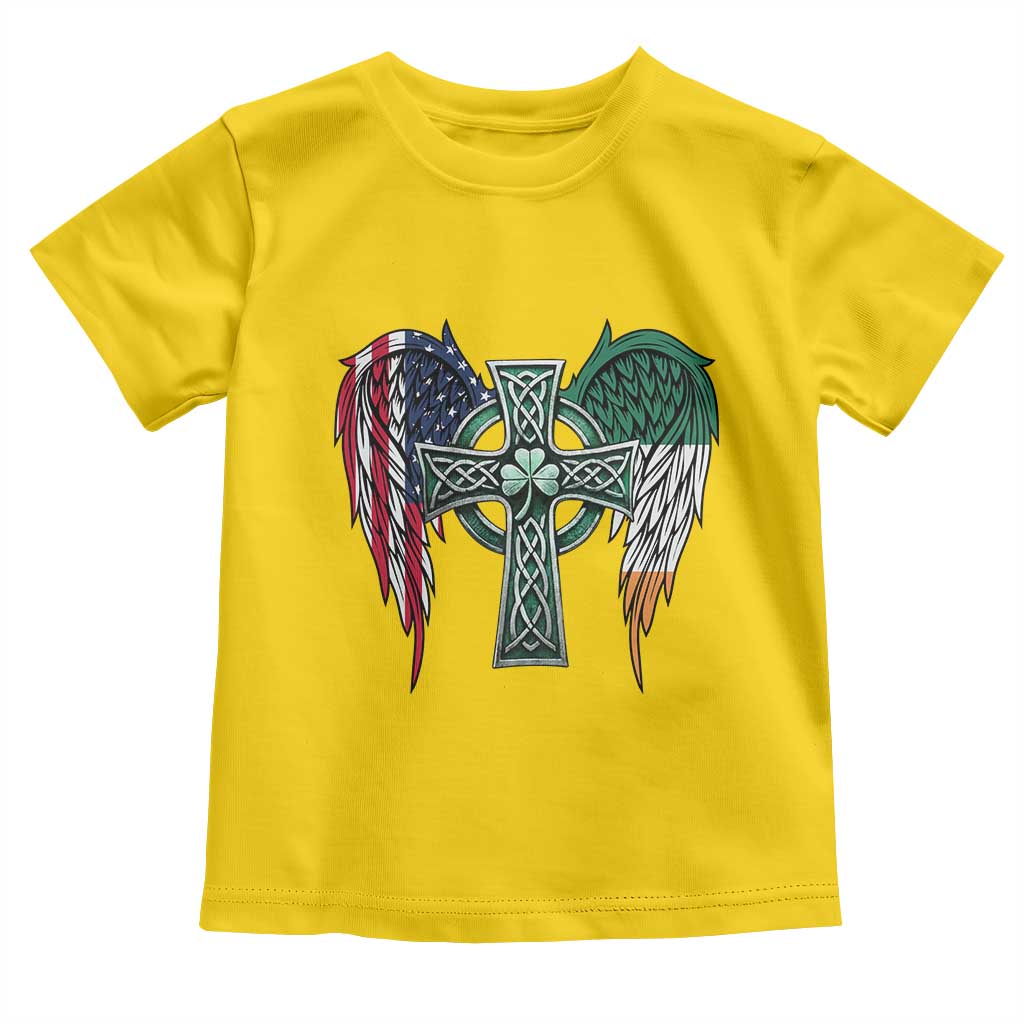 Patriotic Irish American Cross Toddler T Shirt St Patricks Day Religious Gift TS12 Daisy Print Your Wear