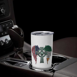 Patriotic Irish American Cross Tumbler Cup St Patricks Day Religious Gift TS12 Print Your Wear