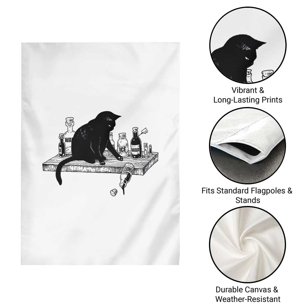 No Kings No Wars No Ice Cat Garden Flag Political Humor Gift TS12 Print Your Wear