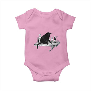 No Kings No Wars No Ice Cat Baby Onesie Political Humor Gift TS12 Light Pink Print Your Wear