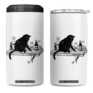 No Kings No Wars No Ice Cat 4 in 1 Can Cooler Tumbler Political Humor Gift TS12 One Size: 16 oz White Print Your Wear