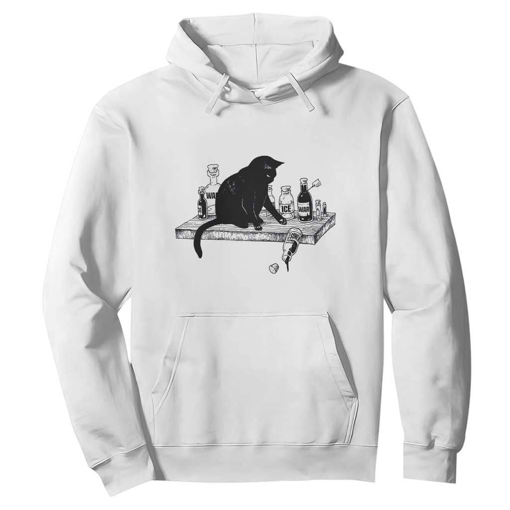 No Kings No Wars No Ice Cat Hoodie Political Humor Gift TS12 White Print Your Wear