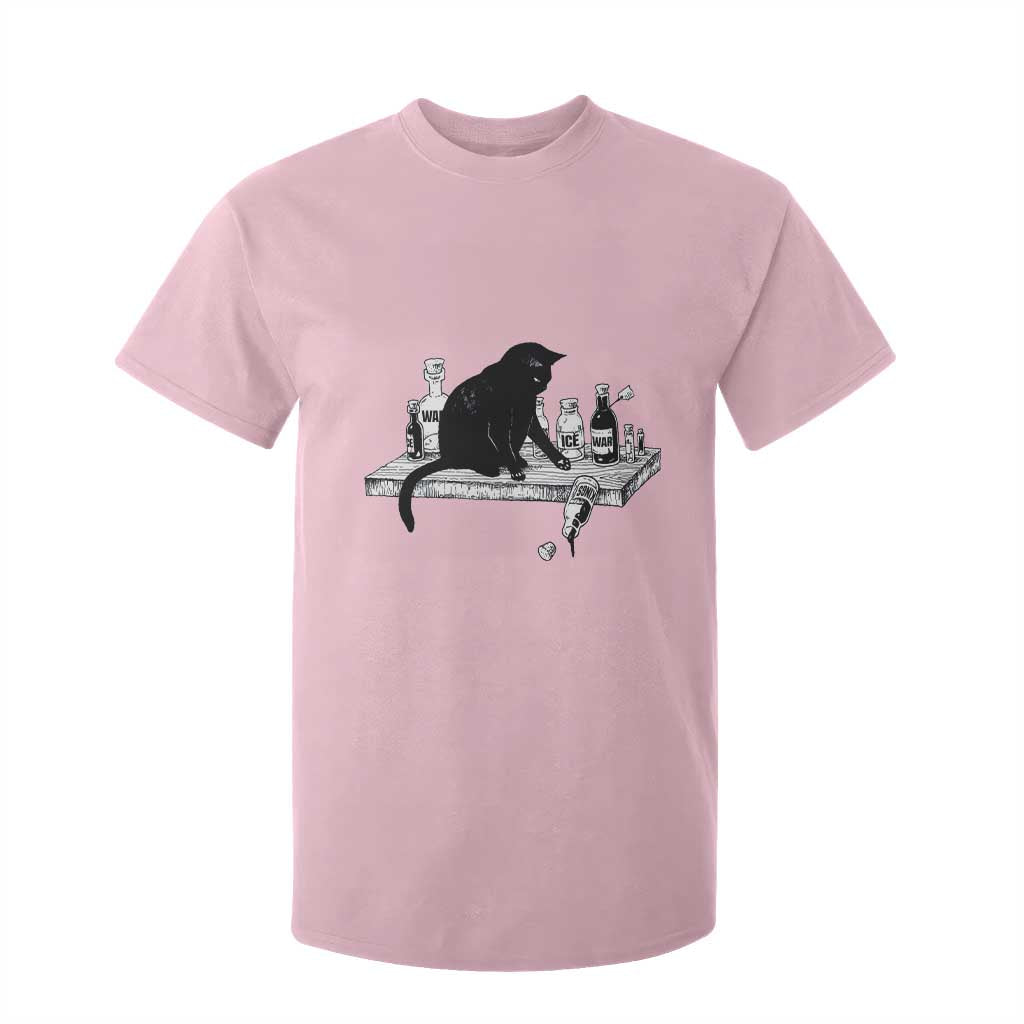 No Kings No Wars No Ice Cat T Shirt For Kid Political Humor Gift TS12 Light Pink Print Your Wear