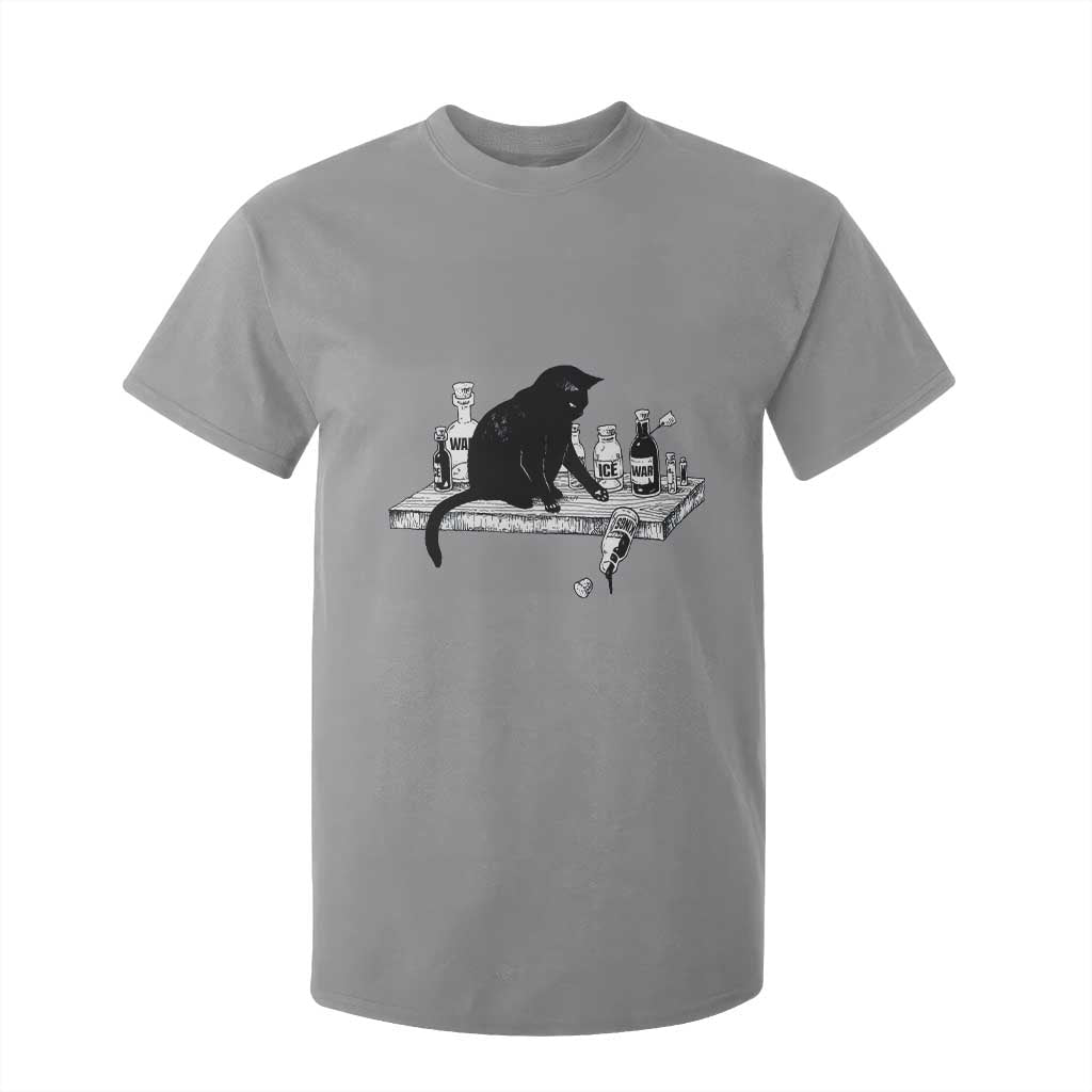 No Kings No Wars No Ice Cat T Shirt For Kid Political Humor Gift TS12 Sport Gray Print Your Wear