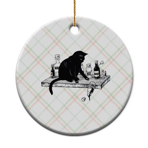 No Kings No Wars No Ice Cat Ceramic Ornament Political Humor Gift TS12 1pc Christmas Plaid Print Your Wear