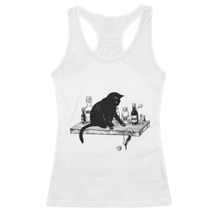 No Kings No Wars No Ice Cat Racerback Tank Top Political Humor Gift TS12 White Print Your Wear