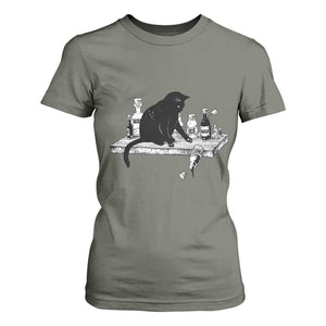 No Kings No Wars No Ice Cat T Shirt For Women Political Humor Gift TS12 Military Green Print Your Wear