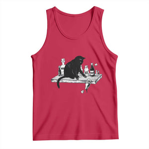 No Kings No Wars No Ice Cat Tank Top Political Humor Gift TS12 Red Print Your Wear