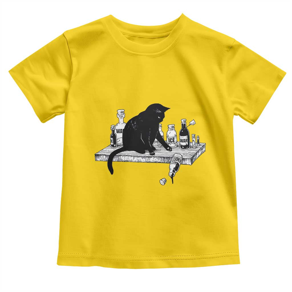 No Kings No Wars No Ice Cat Toddler T Shirt Political Humor Gift TS12 Daisy Print Your Wear
