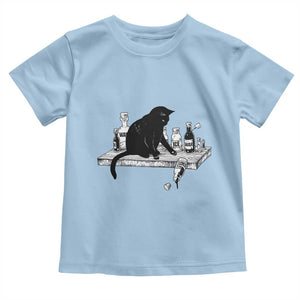 No Kings No Wars No Ice Cat Toddler T Shirt Political Humor Gift TS12 Light Blue Print Your Wear