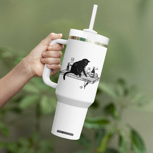 No Kings No Wars No Ice Cat Tumbler With Handle Political Humor Gift TS12 Print Your Wear