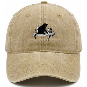 No Kings No Wars No Ice Cat Washed Cotton Baseball Cap Political Humor Gift TS12 Print Your Wear