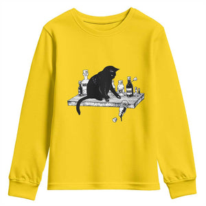 No Kings No Wars No Ice Cat Youth Sweatshirt Political Humor Gift TS12 Daisy Print Your Wear