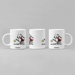 Funny Opossum Warrior Political Gift Coffee Mug No Kings No Wars No Ice TS12 Print Your Wear