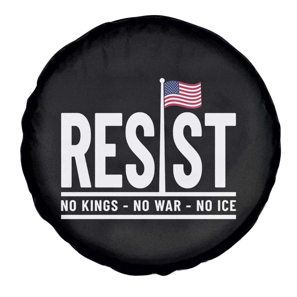No Kings No Wars No Ice Spare Tire Cover Anti Trump Political TS12 Print Your Wear