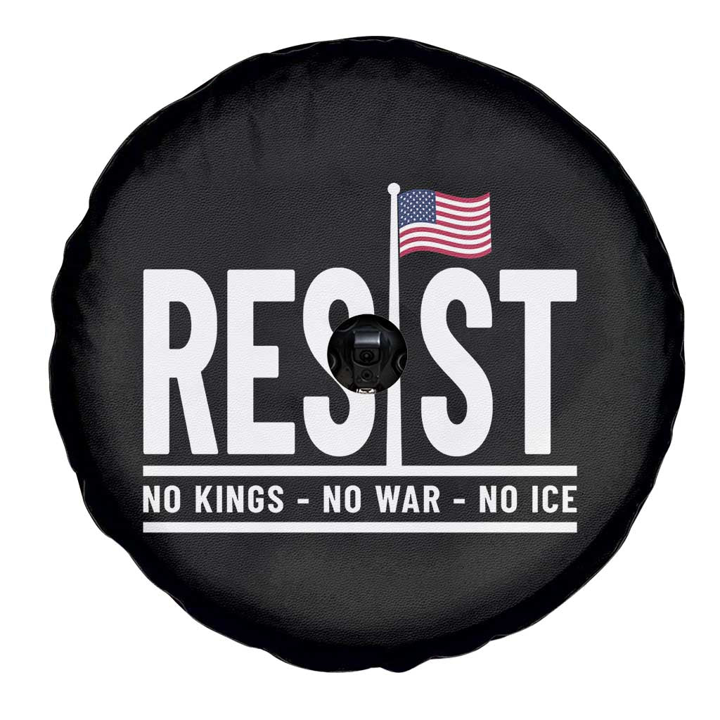 No Kings No Wars No Ice Spare Tire Cover Anti Trump Political TS12 Print Your Wear