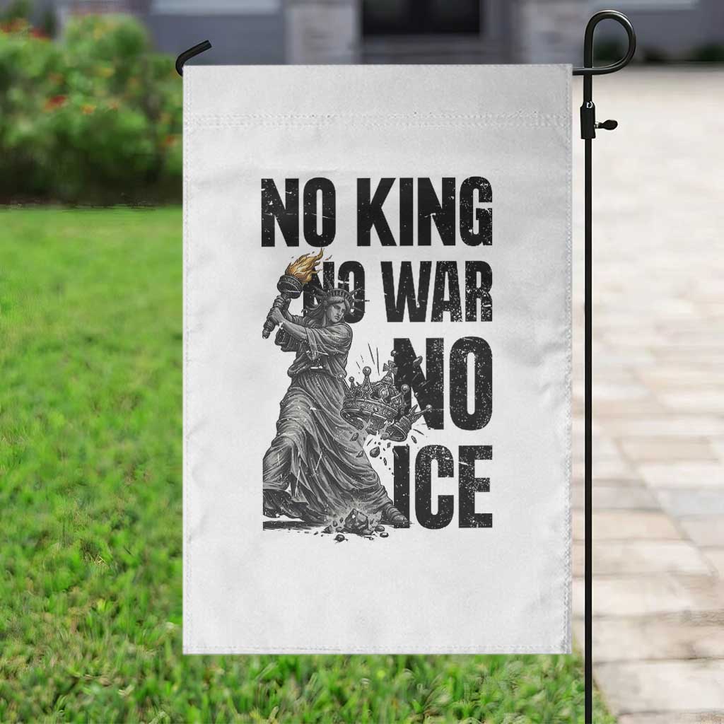 Statue Of Liberty Freedom Protest Garden Flag No Kings No Wars No Ice TS12 Print Your Wear