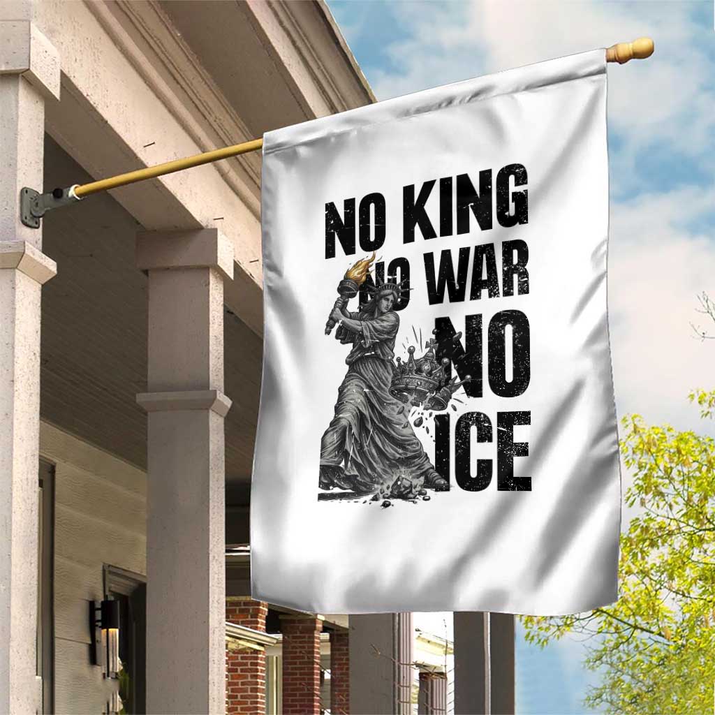 Statue Of Liberty Freedom Protest Garden Flag No Kings No Wars No Ice TS12 Print Your Wear