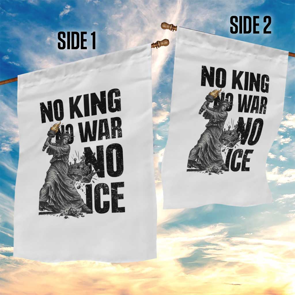 Statue Of Liberty Freedom Protest Garden Flag No Kings No Wars No Ice TS12 Print Your Wear