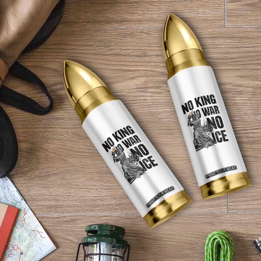 Statue Of Liberty Freedom Protest Bullet Tumbler No Kings No Wars No Ice TS12 Print Your Wear