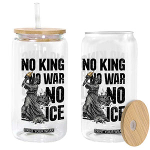 Statue Of Liberty Freedom Protest Glass Can No Kings No Wars No Ice TS12 Print Your Wear