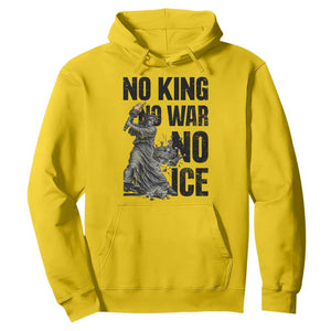 Statue Of Liberty Freedom Protest Hoodie No Kings No Wars No Ice TS12 Daisy Print Your Wear