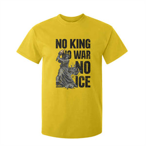 Statue Of Liberty Freedom Protest T Shirt For Kid No Kings No Wars No Ice TS12 Daisy Print Your Wear